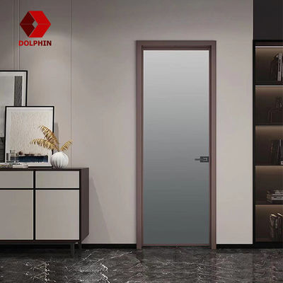 Room Double Glass Aluminium Casement Door Swing Aluminum Interior Door