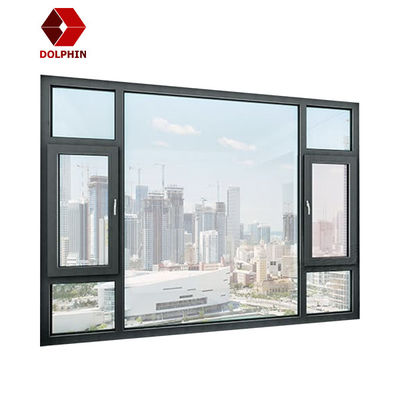 Wood Grain Aluminum Storm Windows Two Track Aluminium Frame Glass Window