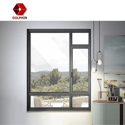 Modern White Aluminum Swing Push Out French Casement Window for home Bedroom Kitchen