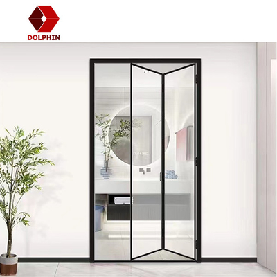 Custom Accordion Double Glazed Folding Doors Aluminium Folding Door