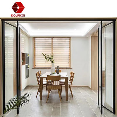 Horizontal Opening Aluminium Folding Door Aluminum Exterior Bifold Doors