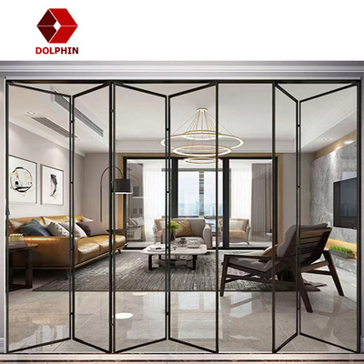 DOLPHIN Aluminium Folding Door Aluminum Windows Aluminum Double Glass Bifold Doors