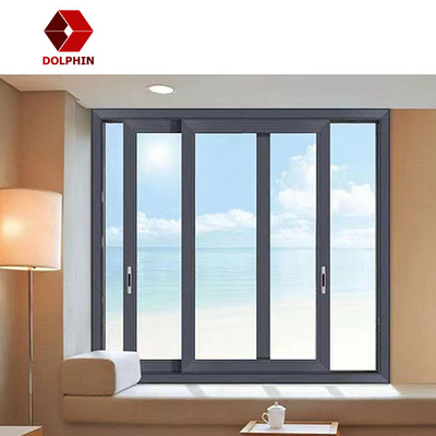 DOLPHIN Sliding Door Interior With Sliding Window Design Aluminum Sliding Window