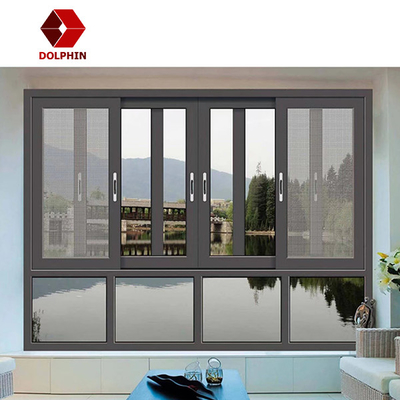 DOLPHIN Best Price By Windows and Glass Aluminum Sliding Windows