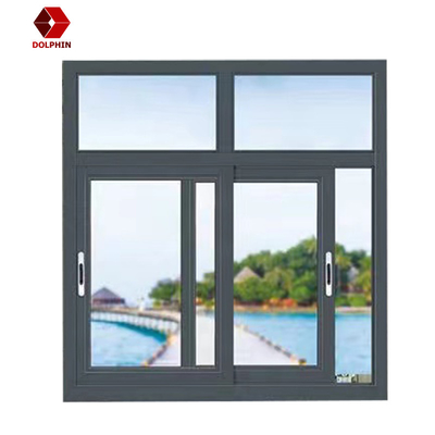 Modern Design 3-Rails Thermal Break Aluminum Frame Sliding Panels Doors And Windows