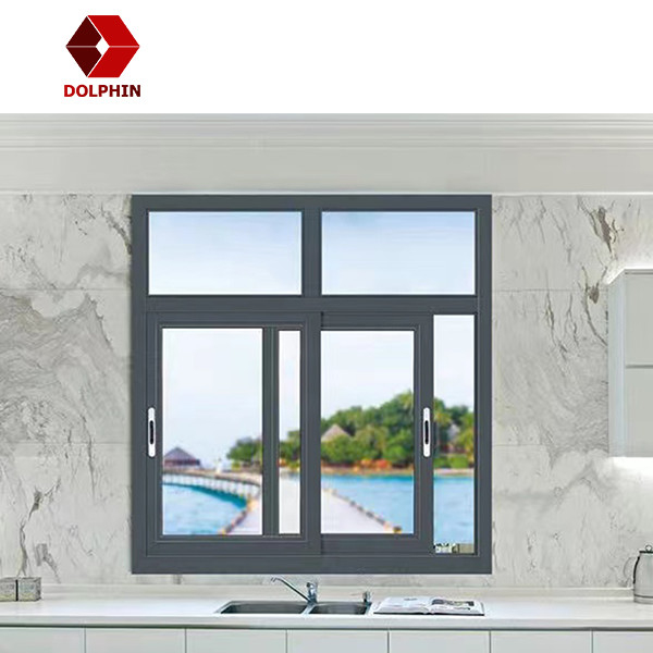 DOLPHIN Sliding Door Interior With Sliding Window Design Aluminum Sliding Window